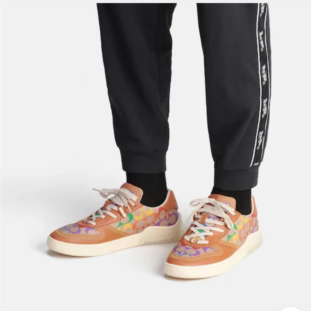 COACH Men Citysole Court Sneaker In Rainbow Signature Canvas - Picture 3 of 14